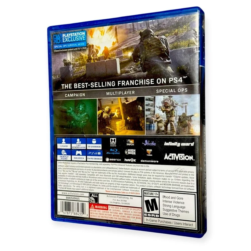 Sony PS4 Call of‎ Duty Modern Warfare Blue Edition